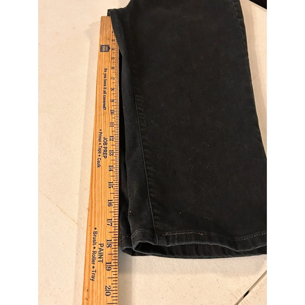 Levis 512 Perfectly Slimming Black Jeans Womens 4 Cropped Stretchy Denim Pants - Picture 5 of 10